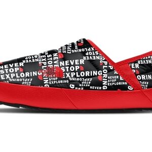 The North Face Red and Black Slip-On Loafers